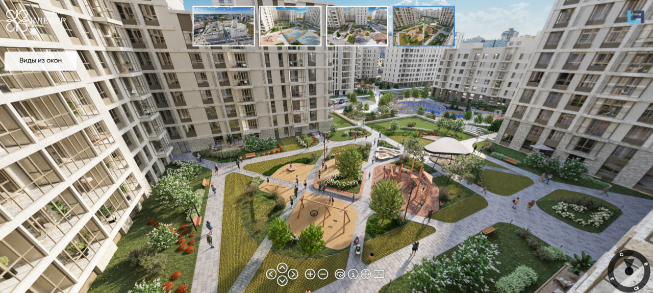 3D туры с рендерами для жилого комлпекса